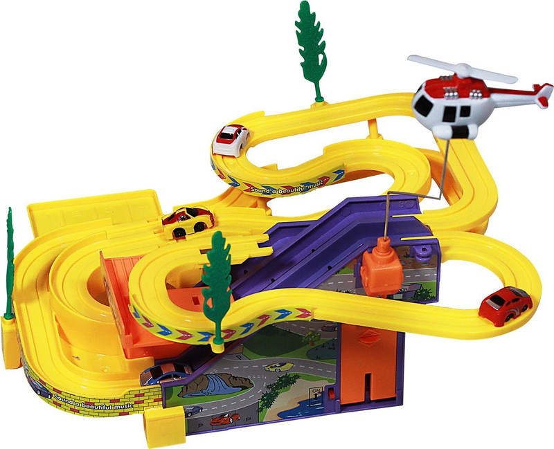 ARNIYAVALA Musical car race ramp track racer for kids(Multicolor)