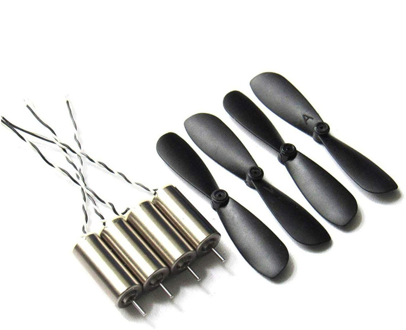Creative Tech 4 Pcs DC 3.7V 716 7x16mm Micro Coreless Motor with Propeller High-Speed Mini Drones Electronic Components Electronic Hobby Kit