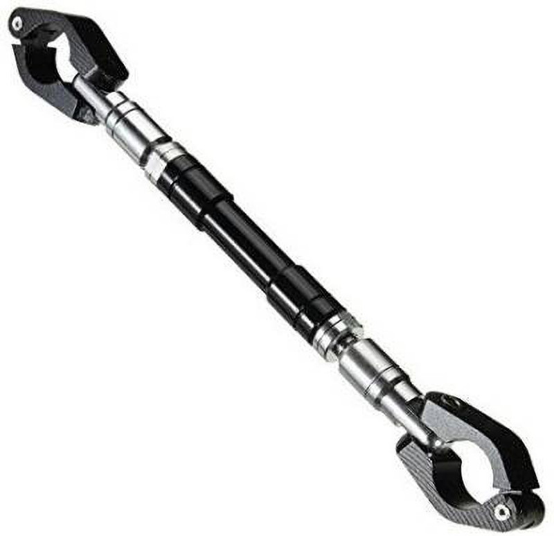 BikerZ Gallery BG H-R 25336 Clip-on Handle Bar(Black, Silver)