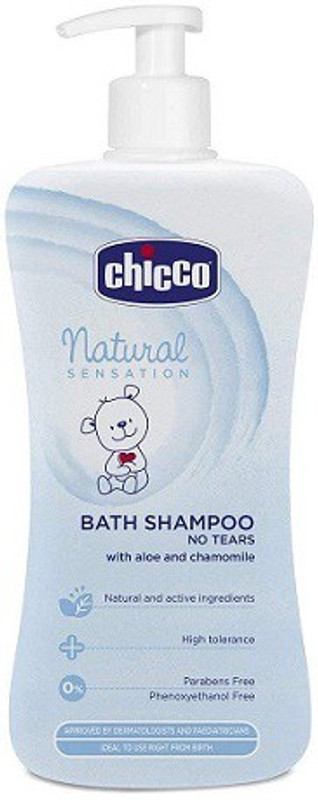 Chicco Natural Sensation Bath Shampoo (Blue)(500 ml)