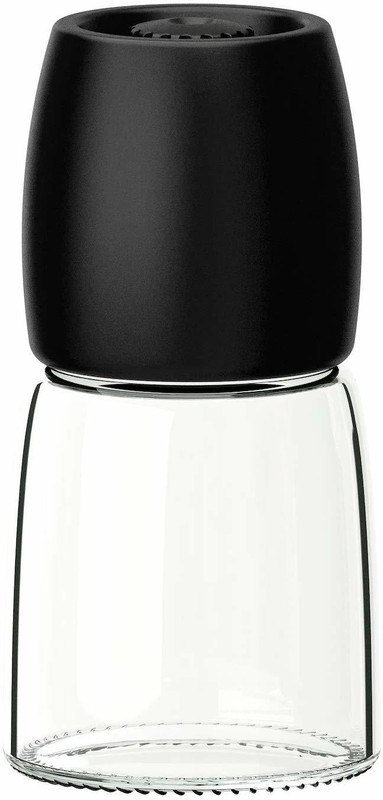 IKEA Spice Mill - Black (12.5 cm (5")) Plastic, Glass Squeeze Mill(Clear, Black, Pack of 1)