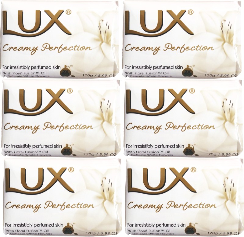Lux Imported (Made in Saudi Arabia) Creamy Perfection 170g(1020g, Pack of 6)(6 x 170 g)