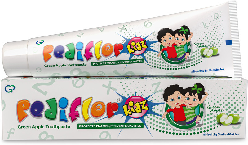 Pediflor Kidz Green Apple Toothpaste(140 g, Pack of 2)