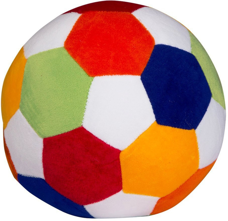 FunBlast Plush Soft Rattle Ball Toy Multicolour Mini Basketball Toys for Kids  - 14 cm(Multicolor)