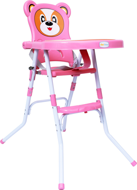 1st Step 2 in 1 Convertible High Chair Cum Booster Seat(Pink)