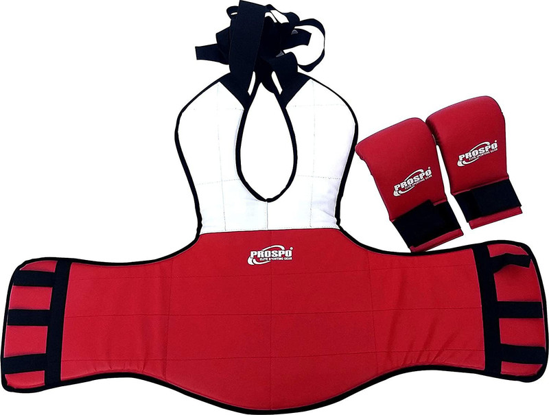 PROSPO Taekwondo-Chest guard with Taekwondo Glove Boxing Kit