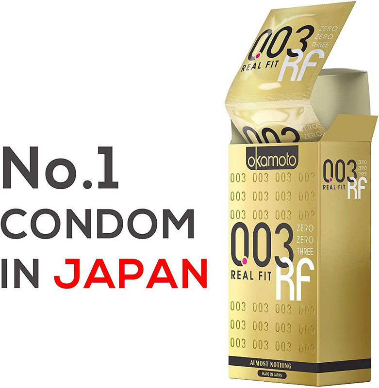 okamoto 003 Real Fit Condoms(0.03 mm) Made In Japan Premium Condom ( 1Set-10pcs ) Condom(10 Sheets)