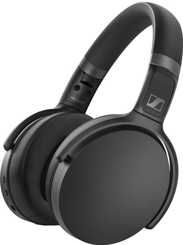 Sennheiser HD 450SE Bluetooth 5.0 Wireless Over Ear Headphone with mic, Alexa Built-in – Active Noise Cancellation, 30-Hour Battery Life, USB-C Fast Charging, Foldable – Black