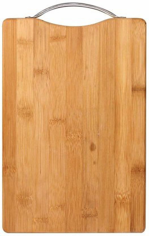 Shopeleven Premium Quality Cutting/Chopping Board with Handle Size:- (34*24) Wooden Cutting Board Wooden Cutting BoardWC20 (Brown Pack of 1) Bamboo Cutting Board(Brown Pack of 1 Dishwasher Safe)
