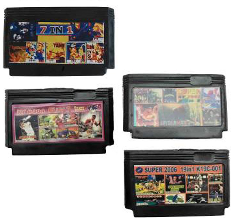 VK MART 8 Bit Tv Video Game Cassette like 7-in1,6-in1,super game,19-in1 cassettes  Gaming Accessory Kit(Multicolor, For Wii)