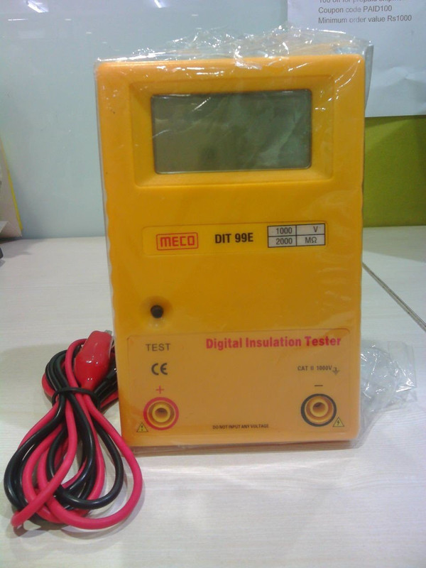 Meco DIT 99E 3½ Digit 0-2000 M Ohms 1000 V DC Digital Insulation Tester by Supreme Traders Supertronics1989 Digital Voltage Tester