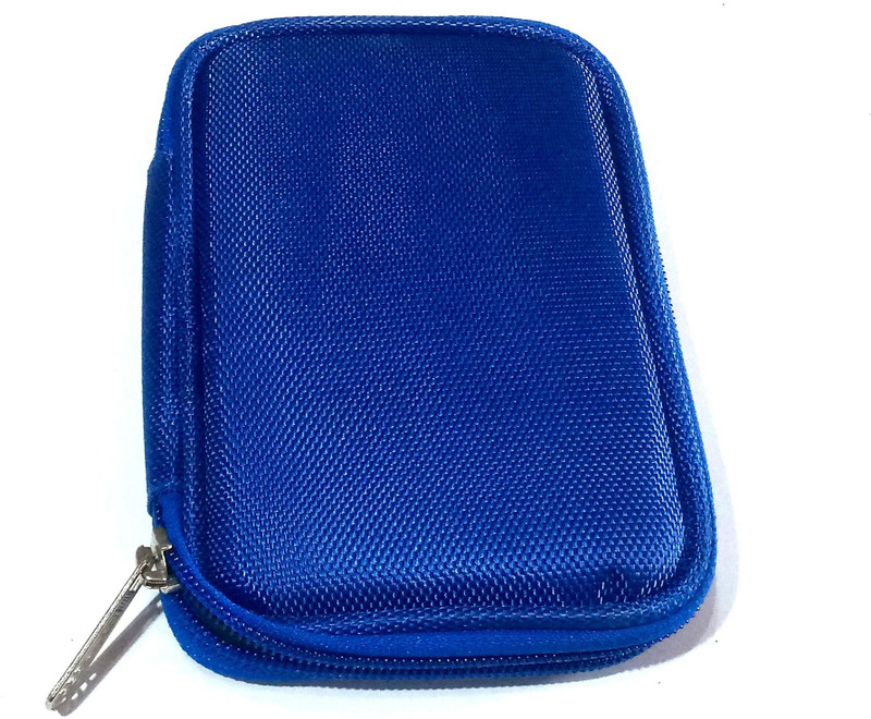 nawani External Hard Disk Case, Size - 16/11 cm 3 inch Water Proof Case(For External Hard Disk Case, Blue)