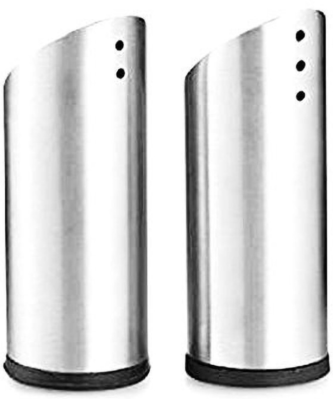 Marwall Steel Traditional Pepper Mill(Silver, Pack of 2)