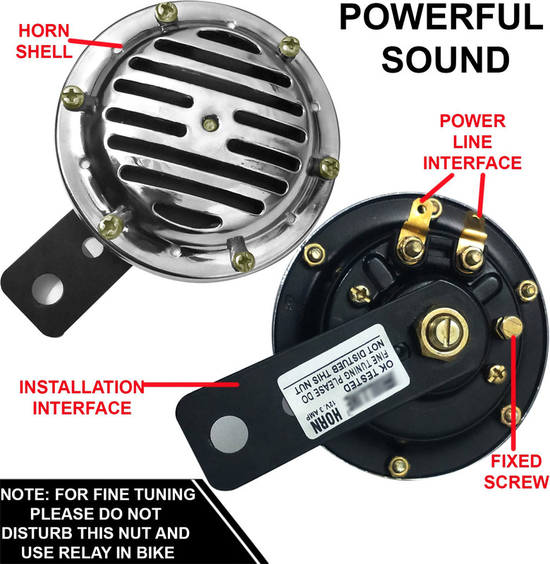 Pious Horn For Honda Universal For Bike