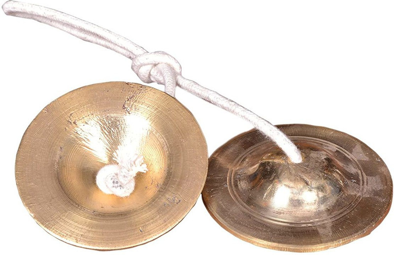 nepX Original Brass (Pittal) Brass Manjeera /Manjira Musical Instrument Manjeera Kartal Instrument