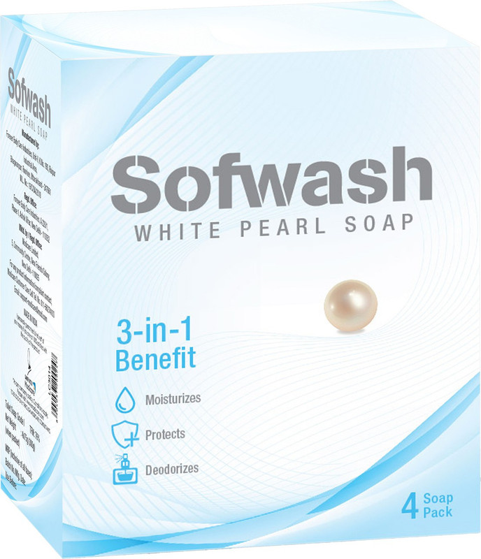 sofwash White Pearl Soap (75gx4)(300 g)