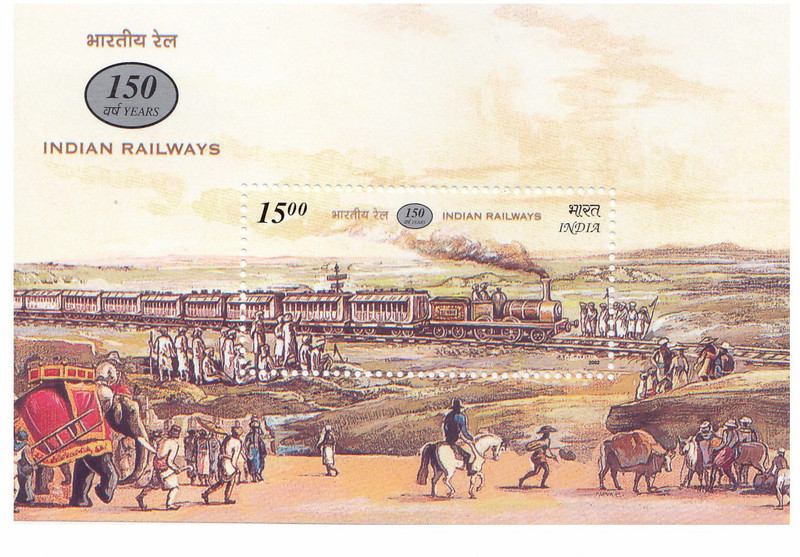 Phila Hub 2004- INDIA India Post 150 years MINIATURE SHEET MNH CONDITION Stamps(4 Stamps)