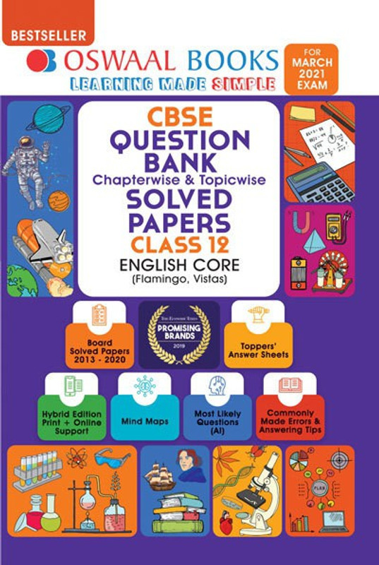 Oswaal Cbse Question Bank Class 12 English Core Book Chapterwise & Topicwise Includes Objective Types & MCQ's(English, Paperback, unknown)