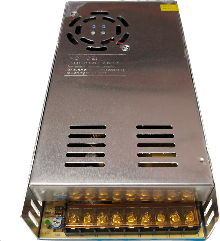 DHRUV-PRO Led Indicator 24 Volt / 20 Amp DC Output Power Supply Metal Case Type Power Supply Adaptor for CCTV Camera AC Input 100/240vAC 480 Watts Computer PSU with 7 SATA Cables(Silver)