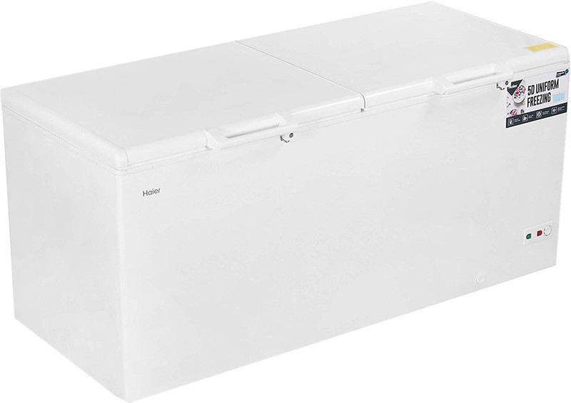 Haier 519 L Double Door Standard Deep Freezer(White, HCC-588HC)