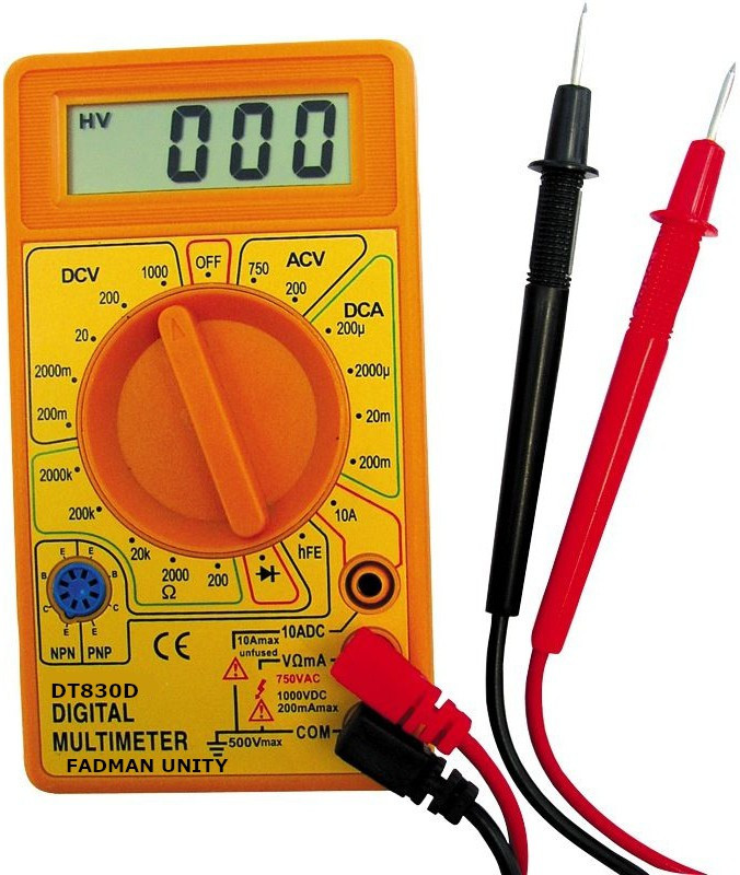 FADMAN Basic and Useful Component Digital Multimeter(2000 Counts)