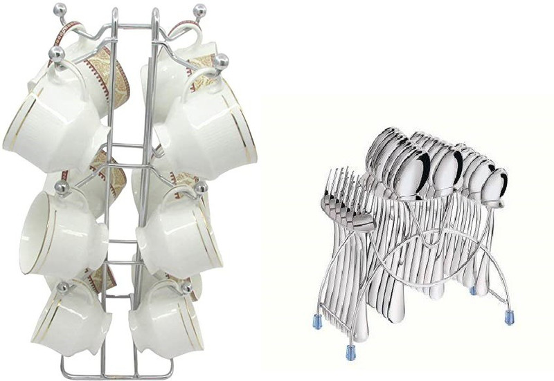 Kombuis Kitchenware Cup Kitchen Rack Steel  stainless steel cup stand kitchen rack Steel Kitchen Rack  & spoon stand