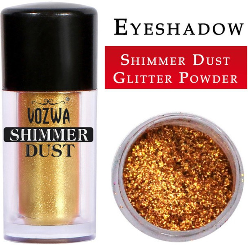 VOZWA Golden Eyeshadow Shining Shimmer Dust and Golden Glitter Powder 5 g(Golden)