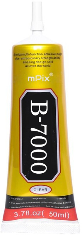 mPix Strong B7000 Liquid Glue Transparent Adhesive Multi-Purpose For Screen ,Jewelry Glue(50 ml)