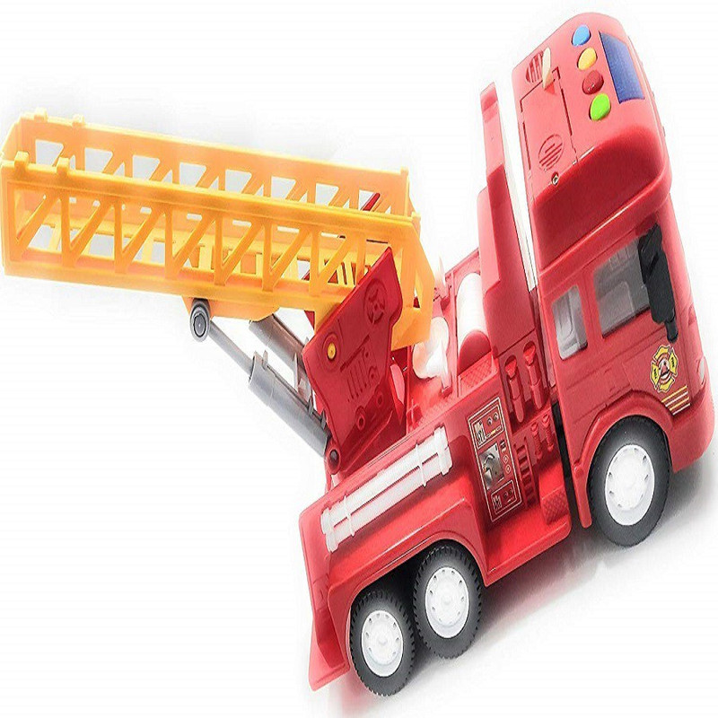 KTRS Fire Truck Light Music and Sound Effect Construction Power (Fire Truck) Save Life Awesome Toy for Kids(Multicolor)