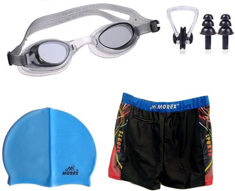 Morex Swimming Cap , Goggles , Trunks ,Earplugs & Nose Clip Size-XL CB-588 Swimming Kit