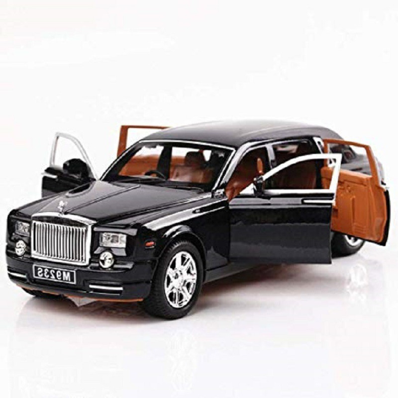 RBGIIT STORE Rolls-Royce Phantom Die cast Model Car with Sound ,Light Open-able Bonnet,Door(Black, Pack of: 1)