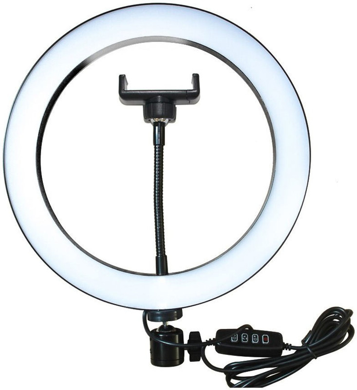 G2L BEST PRICE Big LED Selfie Ring Light Smartphone Capture Photo Video Musically Ring Flash(White)