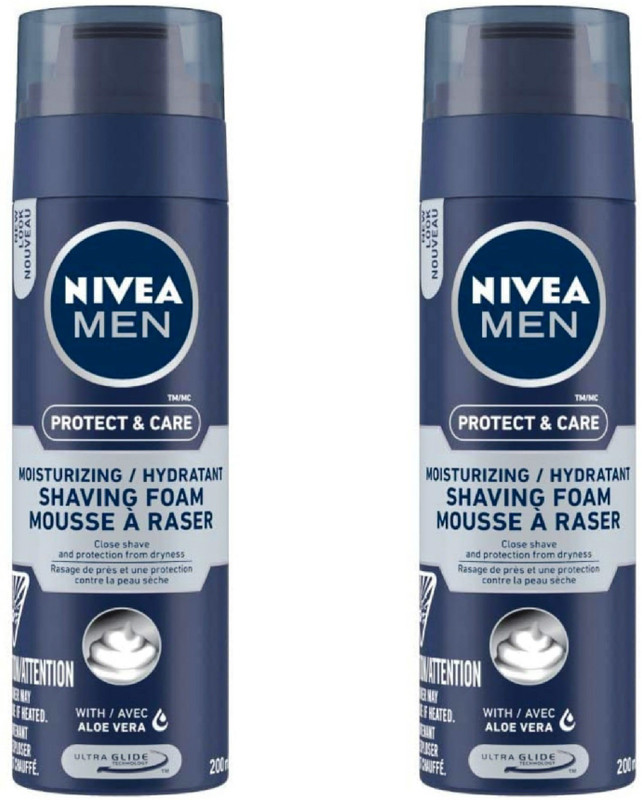 NIVEA Men Protect & Care Shaving Foam #9 (Pack of 2)(400 ml)