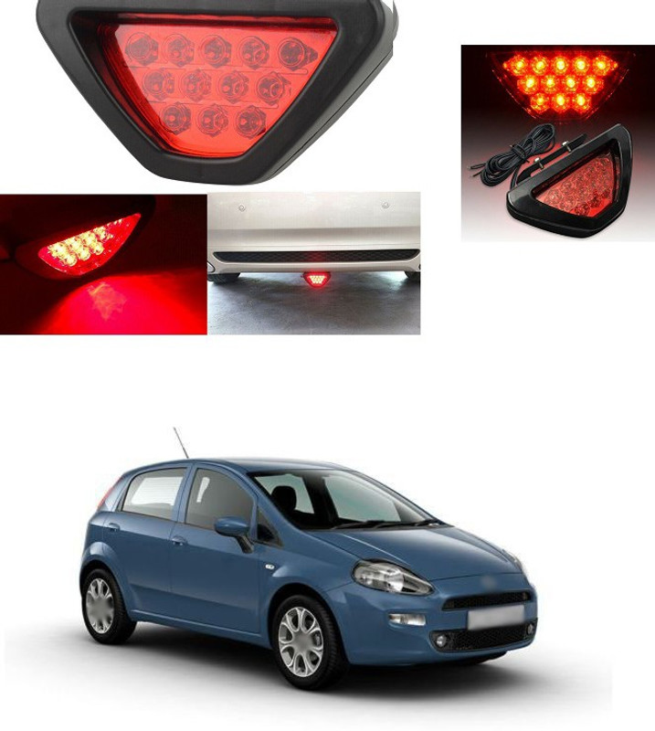 XZRTZ  LED Car Blinking Brake Light Triangle F1 Style Rear Tail Brake Lamp 12V Universal Fit for All Cars (Red) KX56 Car Reflector Light(Red)