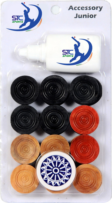 STCSPORTS SISCA Wooden Top Grade Carrom Coins Combo Carrom Pawns(Pack of 26)