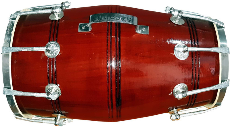 RAM musical GTYF 21 Nut & Bolts Dholak(Yellow, Multicolor)