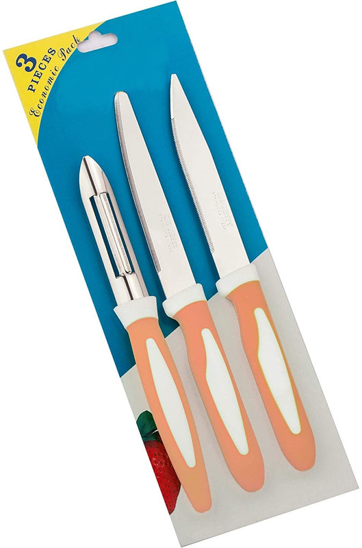 Marwall Decent 3 Pcs Eco Knife/Peeler Set Kitchen Tool Set(Knife, Peeler)