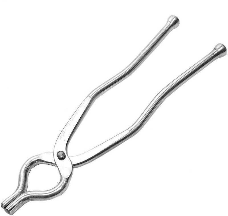 manvi Stainless Steel Sansi/pakkad/Sandasi/pincer/chimta/Tongs/Utensil Holder with Handle Smart Kitchen Tool Stainless Steel Sansi/pakkad/Sandasi/pincer/chimta/Tongs/Utensil Holder with Handle Smart Kitchen Tool 25 cm Roasting, Serving Pakkad(Pack of 1)
