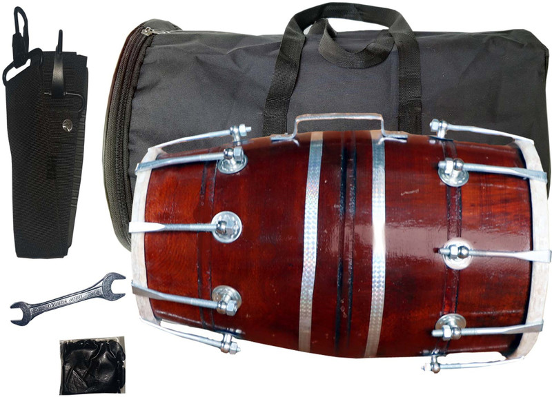 RAM musical BTD-FTK 1832 Nut & Bolts Dholak(Brown)
