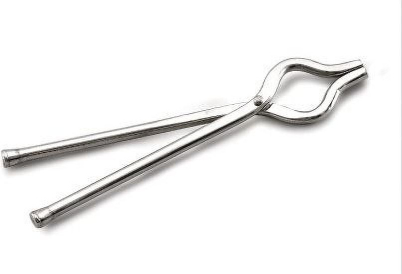 manvi Stainless Steel Premium Quality Matt Finish Pakkad - Kitchen Pincers - Sandasi - Sansi - Regular Kitchen Tool (pincers grip) Stainless Steel Premium Quality Matt Finish Pakkad - Kitchen Pincers - Sandasi - Sansi - Regular Kitchen Tool (pincers grip) 25 cm Serving Tongs(Pack of 1)