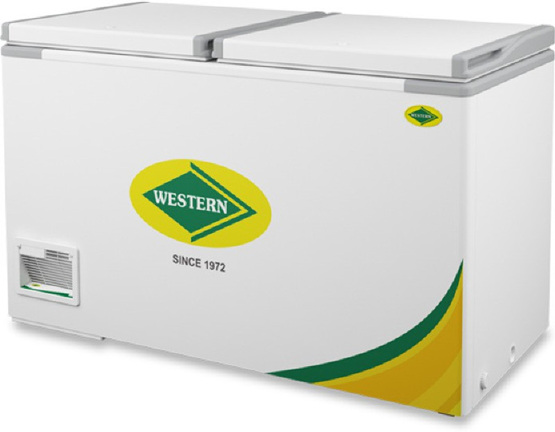 WESTERN 450 L Double Door Standard Deep Freezer(White, NWHD 425 H)