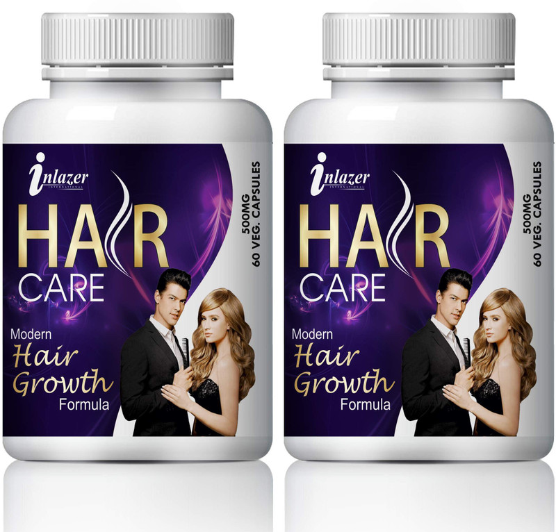 inlazer Hair Care Medicine Strengthens & Nourishes Hair, Promotes Hair Elasticity(Pack of 2, 120 Capsules)