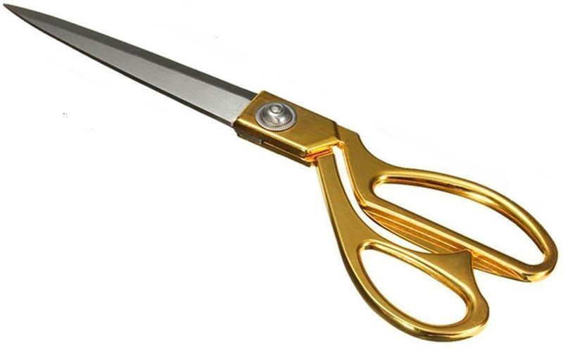 AKOSHA AKOSHA ONXY Golden Premium Professional Stainless Steel Cloth Scissor for Tailoring/Sewing,(8.5 INCHES) Iron All-Purpose Scissor(Steel, Yellow, Pack of 1)
