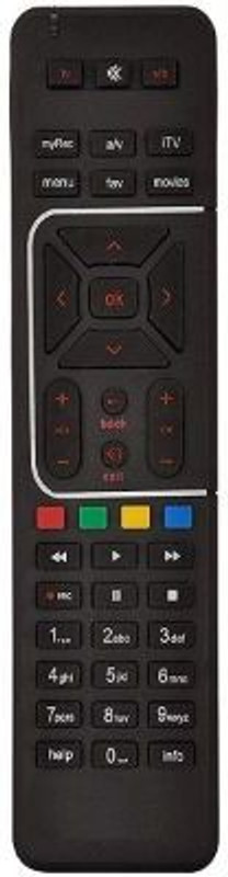 HopShop Compatible For Airtel With Recording DTH 1507 Remote Controller Airtel With Recording DTH 1507 Remote Controller Compatible Remote Controller(Black)