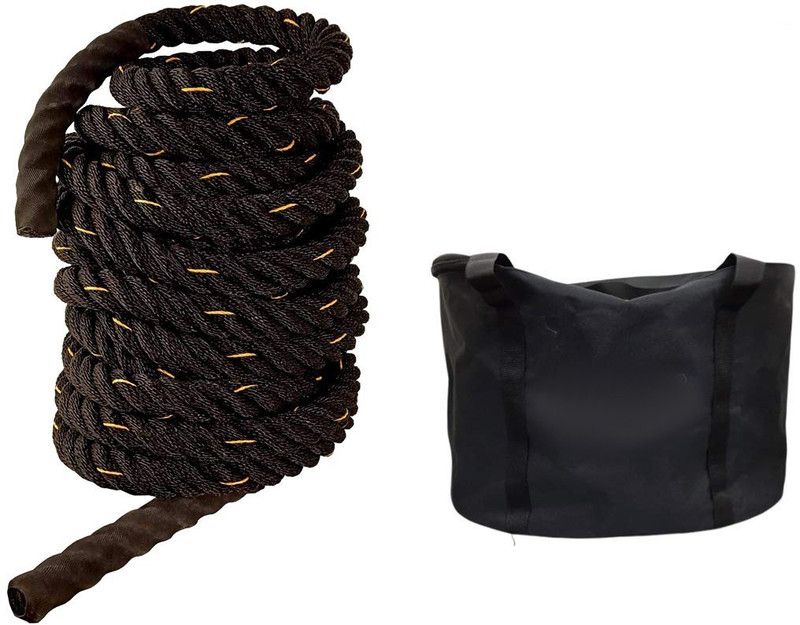 NTC Fitness Rope with Carry Bag Battle Rope(Length: 50 ft, Weight: 10 kg, Thickness: 1.5 inch)