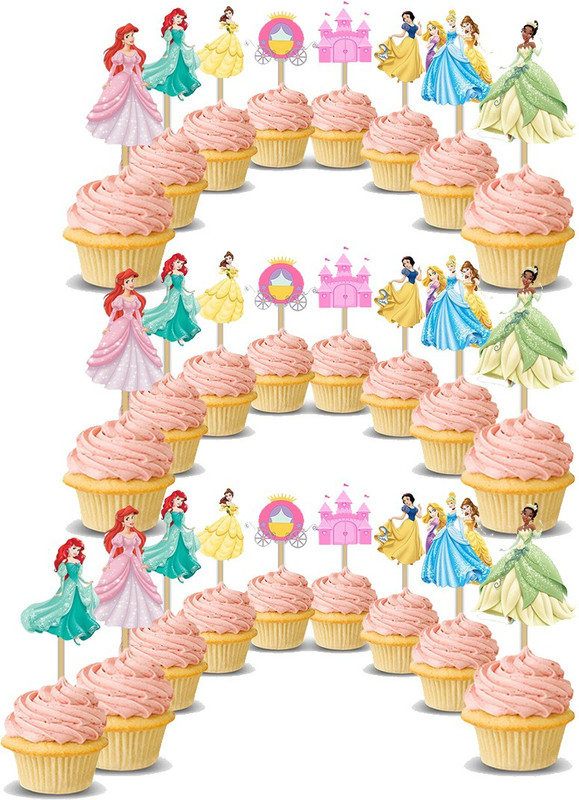 Party Propz Cupcake Topper(Multicolor Pack of 25)