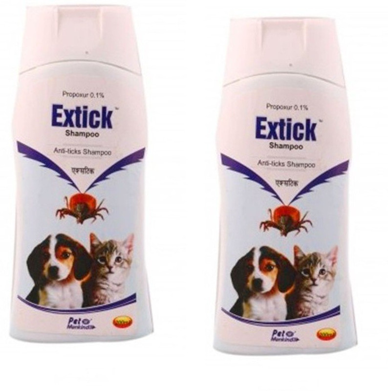 Extick 0147 Cats & Dogs Shampoo,Protect skin from rashes. 400 ml Anti-fungal, Flea and Tick, Allergy Relief, Anti-microbial Rose Dog Shampoo(400 ml)