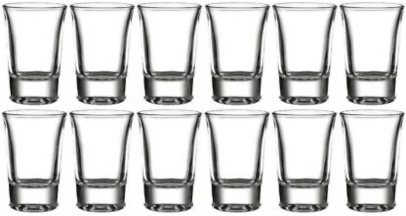 Joy2u (Pack of 12) vodka shots 38 ml , pack of 12 Glass Set Shot Glass(38 ml, Glass, Clear)
