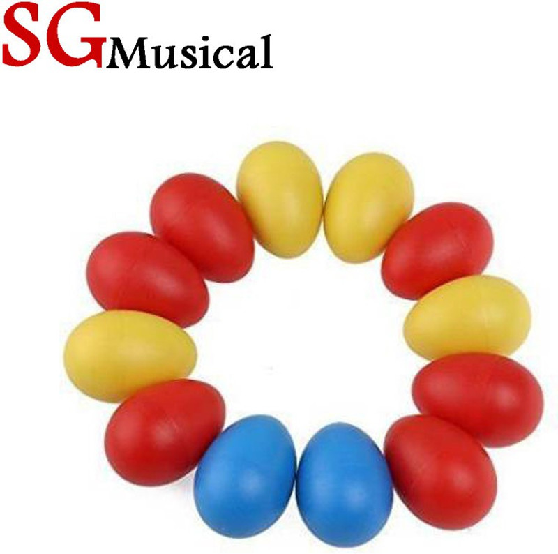 SG MUSICAL SGM-HSUD6 Egg Shakers Maracas Percussion Egg Shakers(Pack of 12)