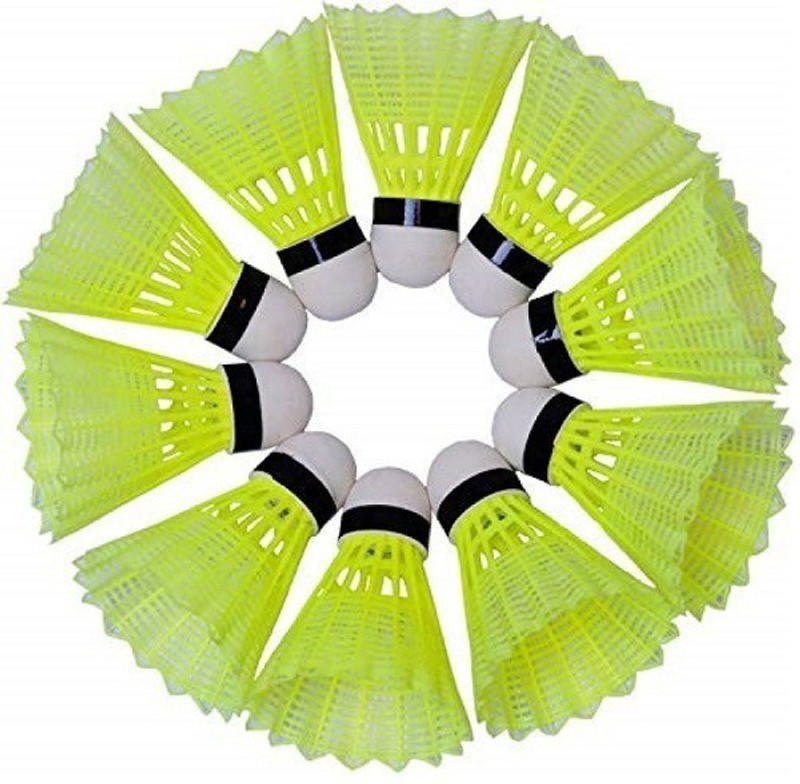 pinaki Shuttle Plastic Shuttle  - Green, Black(Medium, 77, Pack of 10)